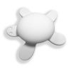 Buton CB broscuta alba