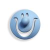 Buton CB smiley bleu