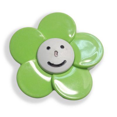 Buton floare verde deschis