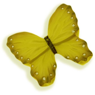 Buton fluture galben