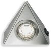 Kit 1 halogen triunghiular crom cu intrerupator