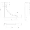 Consolă metalică crom 222 - imagine 2