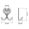 Cuier metalic mic antic WR04 - imagine 2