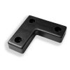 Picior plastic „L” negru