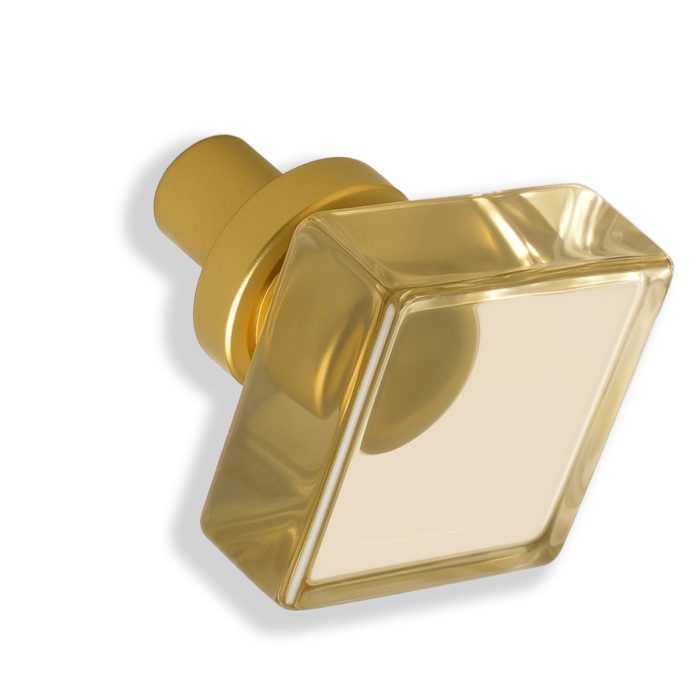 Buton Opal sticlă pătrat